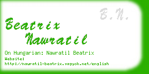 beatrix nawratil business card